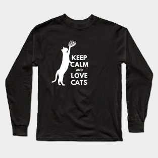 Keep calm and love cats Long Sleeve T-Shirt